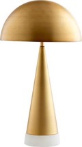 Table Lamp Cyan Design Acropolis Modern Contemporary 2-Light Aged Brass Marble - $872.00