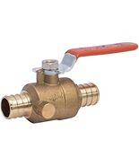 SharkBite 3/4 Inch Crimp Ball Valve with Drain, Brass Plumbing Fitting, PEX - $34.42 CAD
