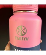 Takeya pink insulated thermos water bottle 32 ounces - £16.88 GBP