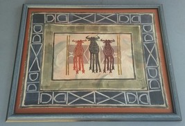 Signed Jira Rare &amp; Original African Art Textile Painting Capetown, South Africa - £2,340.33 GBP