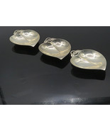 TIFFANY &amp; CO. 925 Silver - Vintage 3 Pcs Heart Jewelry Trinket Dish Set ... - $612.16 CAD
