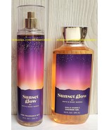 Bath and Body Works SUNSET GLOW Fine Fragrance Mist Shower Gel New Set - $25.00