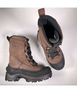Sorel Boots Men&#39;s Sz 8 M Brown Round Toe Adventure Trail Hiking Leather - $67.90 CAD