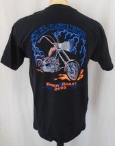 Rosie&#39;s 2005 18th Annual Rodeo and Roast Men&#39;s Large Black Cotton T Shirt  - £6.91 GBP