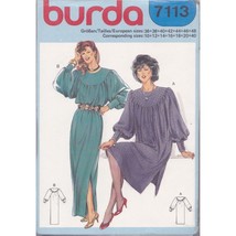 UNCUT Vintage Sewing PATTERN Burda 7113, Misses 1980s Loose Fitting Dres... - £19.79 GBP