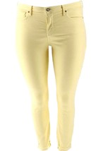 NYDJ Ami Skinny Ankle w/Cuff Marigold Yellow Denim Jeans Size 16 NWT $125 - $76.50