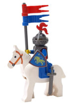 Lego Castle Knights: Knight w/ Breastplate Cavalry cas170 Minifigure 6081 - $38.01