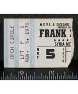 Vintage Frank Zappa Ticket Stub November 5 1976 Pittsburgh Syria Mosque tob - £50.63 GBP