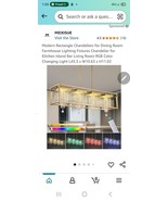 Meixisue Chandelier For Kitchen Island 4 Light - $3,133.56 MXN