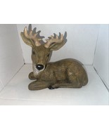 Deer Buck Stag Laying Down Figurine - $24.99