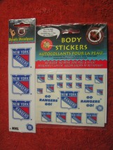 NHL Official Licensed Lot NY Rangers Sticker Decals &amp; Body Stickers USA Shipping - £2.38 GBP