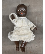 Vintage African Afro-American Jointed Limbs Composite Child&#39;s Doll 12” A... - $103.33 CAD