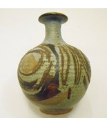 POTTERY SHACK Mid-century Modern Art Vase signed SINGLETON 5" made in USA - $64.95