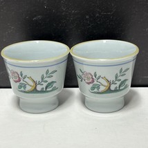 Set of 2 Spode Queens Bird Egg Cups England Fine Stone 1.75&quot; - $47.52