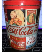 Vintage Coca-Cola Round Metal Tin Can with NEW Sealed 700 Piece Puzzle - $13.47 CAD