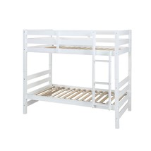 Ronnie Solid Wood Bunk Bed (Twin/Twin), White - $533.61