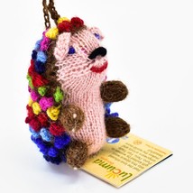 Handknit Alpaca Wool Whimsical Hanging Porcupine Ornament Handmade in Peru - £3.94 GBP