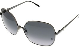 Mont Blanc Sunglasses Women Blue Grey Dark Gray Square MB353S 12B - £101.51 GBP