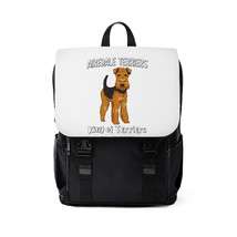 Airedale Terrier Unisex Casual Shoulder Backpack - £34.37 GBP