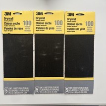 3M Drywall Sanding Sheet, 9092DC 100 Medium 5 count - 3 Pack - £14.57 GBP