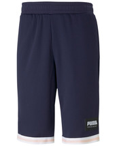 Puma Men&#39;s Summer Court Regular-Fit Moisture-Wicking 10&quot; Mesh Shorts Blue-Small - £21.53 GBP