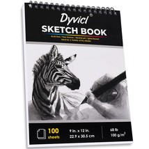 Sketch Pad 9&quot;X12&quot; Sketch Book Set, 100 Sheets (68 Lb/100Gsm), Spiral Bou... - $25.99