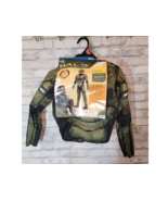 New Boys S (4-6) Halo Mastier Cheif Costume 3D Jumpsuit Cosplay Size Small - $33.89 CAD