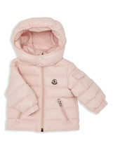 Moncler Baby Girl&#39;s Jules Down Jacket, Size 9 to 12 months, Color Pink - £239.00 GBP
