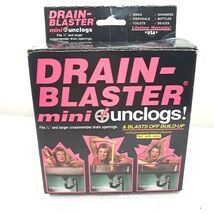 Vintage Drain-Blaster Mini Unclogs drain openings DB-50 Plumbing Jet-Bla... - $18.00