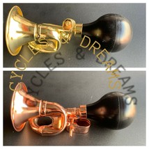 Vintage Lowrider Cruiser Bugle Horn In Gold Or Bronze, Bike Horn - £15.56 GBP+