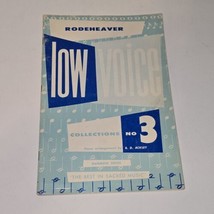 Low Voice collections no.3 song book Rainbow series sacred music rodeheaver 1943 - $9.74