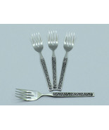 Vintage Stainless Steel Salad Forks Scroll Vine Pattern Set of 4 New (Lo... - $264.54 MXN