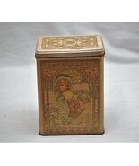 Hallmark Lithograph Metal Tin Can Summer &amp; Winter Scenes USA - $13.86 CAD