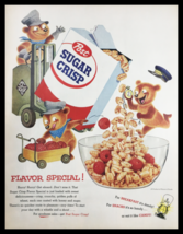 1955 Post Sugar Crisp Special Golden Puffs Vintage Print Ad - $14.20