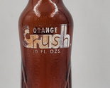 Orange Crush Soda Brown Amber Glass Bottle 10 oz. Evanston IL 50+ Years Old - £13.29 GBP