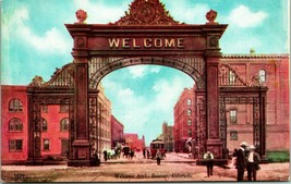 Vtg Postcard Denver Colorado CO 1908 Welcome Arch 17TH Street &amp; Oxford H... - £5.37 GBP