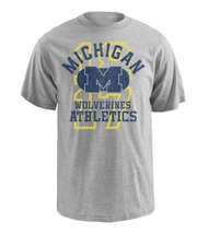 NCAA Michigan Wolverines Pro Weight Short Sleeve Logo T-Shirt, Medium,At... - £12.50 GBP