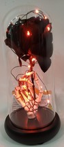 Happy Halloween Light Up Black Rose Dome - $35.63