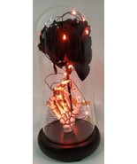 Happy Halloween Light Up Black Rose Dome - $35.63