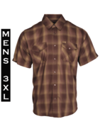 DIXXON FLANNEL - WYATT Bamboo Shirt - Short Sleeve - Men&#39;s 3XL - £54.51 GBP