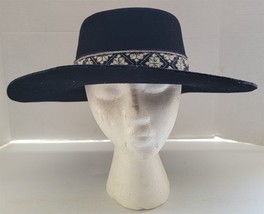 Womens Olive &amp; Pique Black Multicolor Band Fashion Hat - £14.86 GBP