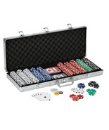 11.5g Claytec Poker Chip Set - 500 count Texas Hold&#39;Em Chip Set - w/ Acc... - $87.49 CAD