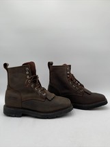 Cody James Men&#39;s 8&quot; Lace-Up Kiltie Waterproof Work Boot Composite Toe Brown 12D - £42.98 GBP