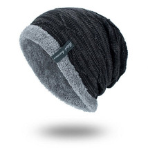 Diagonal hook hat bib knitted woolen hat - £17.99 GBP+