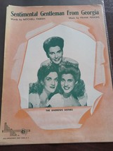 Sentimental Gentleman From Georgia 1935 ANDREWS SISTERS Vintage Sheet Music - £69.99 GBP