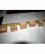 10 PIECES NEW UNFINISHED MAPLE 1 1/4&quot; SQUARE WOOD CABINET KNOBS / PULLS KE - $185.88 MXN