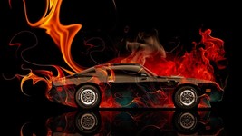 1978 Pontiac Firebird Trans Am (Flames) Poster 24 X 36 Inch - $20.56