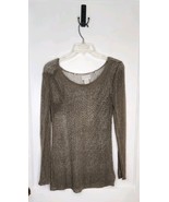 Size Small Soft Surroundings Bronze Crochet Knit Top Beach Coverup - $315.49 MXN