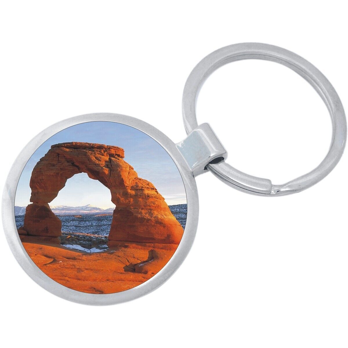 Delicate Arch Keychain - Includes 1.25 Inch Loop for Keys or Backpack - $10.77