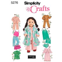Simplicity Crafts 5276 Baby Doll Pajamas Clothing Sewing Pattern for Girls by An - £11.85 GBP